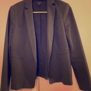 Ann Taylor 8P Blazer charcoal gray